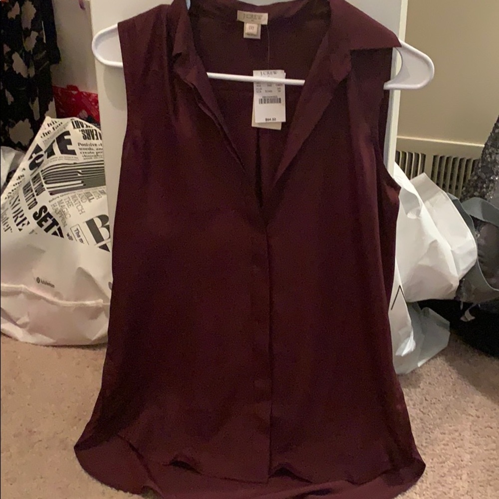 Jcrew sleeveless blouse